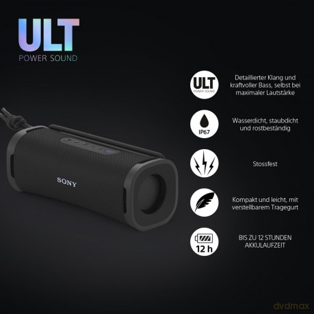 Sony - Portable Bluetooth Speaker Ult Field 1 - Black