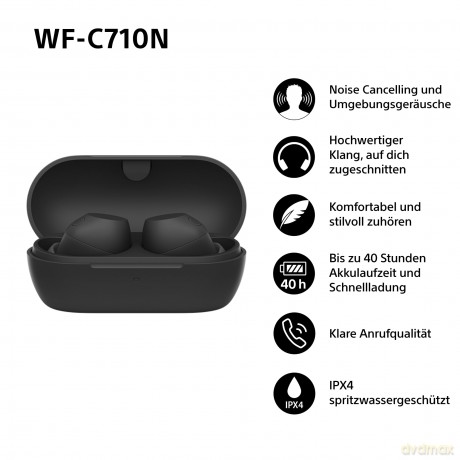 Sony - WF-C710N - True Wireless Noise-Cancelling Earbuds