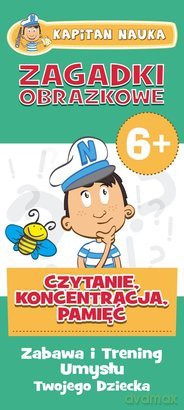 Zagadki Obrazkowe Czytanie Kontentracja Pamięć Kapitan Nauka TW [KSIĄŻKA]
