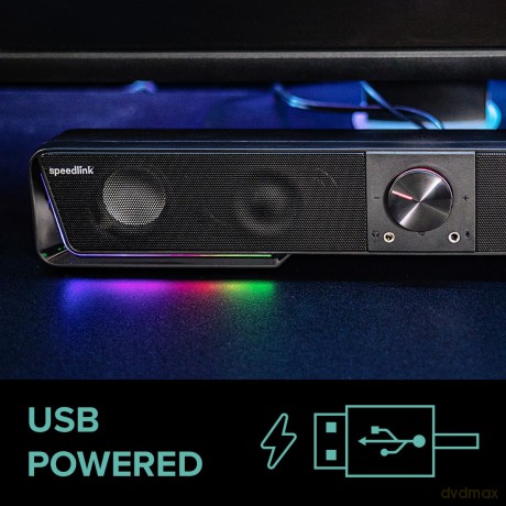 Speedlink - GRAVITY RGB Stereo Soundbar, black