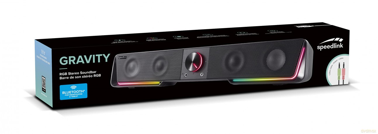Speedlink - GRAVITY RGB Stereo Soundbar, black