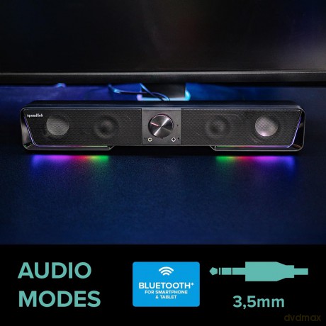 Speedlink - GRAVITY RGB Stereo Soundbar, black