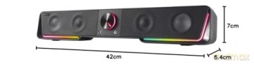 Speedlink - GRAVITY RGB Stereo Soundbar, black
