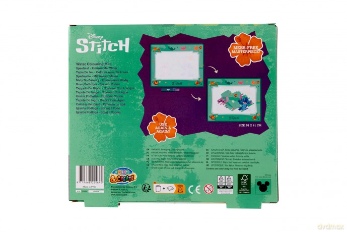 Stitch - Aqua Colouring Playmat (ST24359)