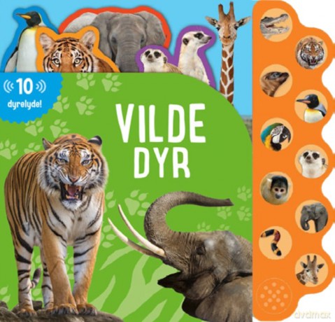 Stor bog m. 10 lyde: Vilde dyr