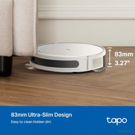 TP-Link - Tapo RV20 Max 5300Pa Suction MagSlim LiDAR Navigation Robot Vacuum and Mop - White