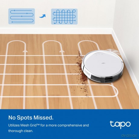 TP-Link - Tapo RV20 Max 5300Pa Suction MagSlim LiDAR Navigation Robot Vacuum and Mop - White
