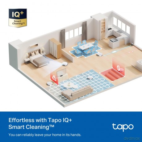 TP-Link - Tapo RV20 Max 5300Pa Suction MagSlim LiDAR Navigation Robot Vacuum and Mop - White