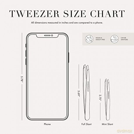 Tweezerman - Mini Slant Tweezer - Rose Gold