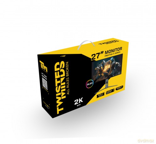 Twisted Minds - 27 Prestige X Series OLED QHD 240HZ, IPS, 0.3 MS, HDMI 2.1 Gaming Monitor - TM27OLD2K240