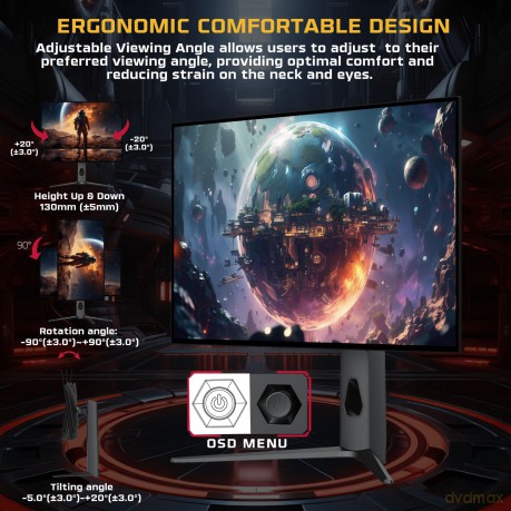 Twisted Minds - 27 Prestige X Series OLED QHD 240HZ, IPS, 0.3 MS, HDMI 2.1 Gaming Monitor - TM27OLD2K240