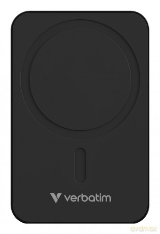Verbatim - Charge n Go Essentials Power Bank Magnetic Wireless 20000 mAh Black