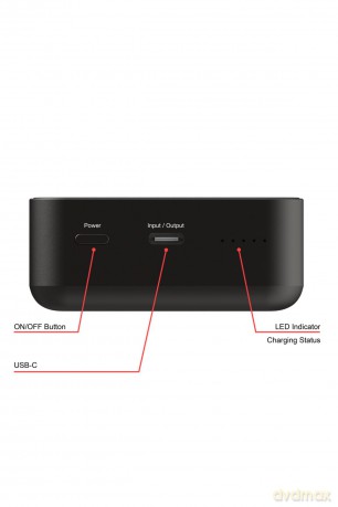 Verbatim - Charge n Go Essentials Power Bank Magnetic Wireless 20000 mAh Black