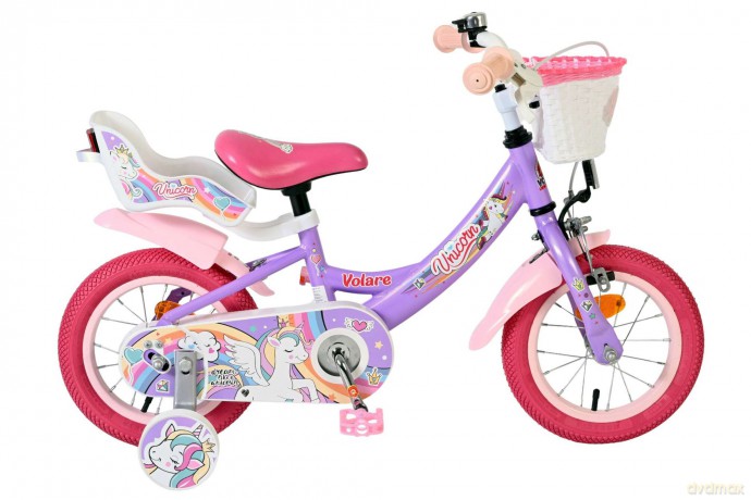 Volare - Children's Bicycle 12 - Unicorn Purple (61279)
