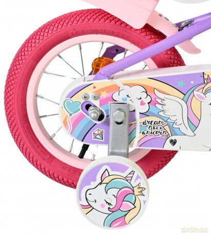 Volare - Children's Bicycle 12 - Unicorn Purple (61279)