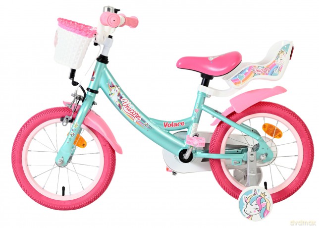 Volare - Children's Bicycle 14 - Unicorn Green (61476)