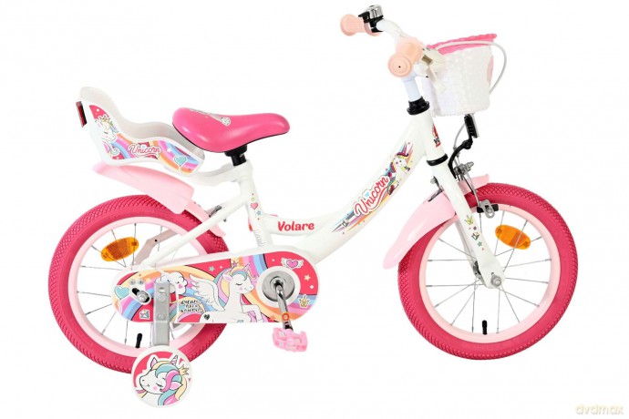 Volare - Children's Bicycle 14 - Unicorn White (61473)