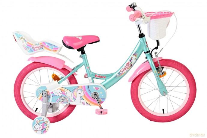 Volare - Children's Bicycle 16 - Unicorn Green (61681)
