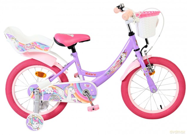 Volare - Children's Bicycle 16 - Unicorn Purple (61685)