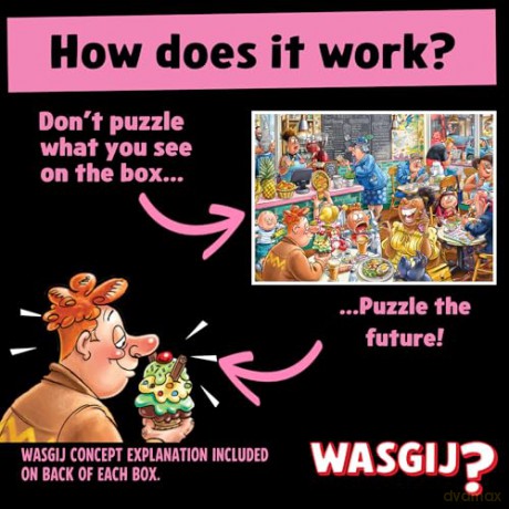Wasgij - Destiny 27: Cafe to Latte! (1000 pieces) (1110100596) [PUZZLE]