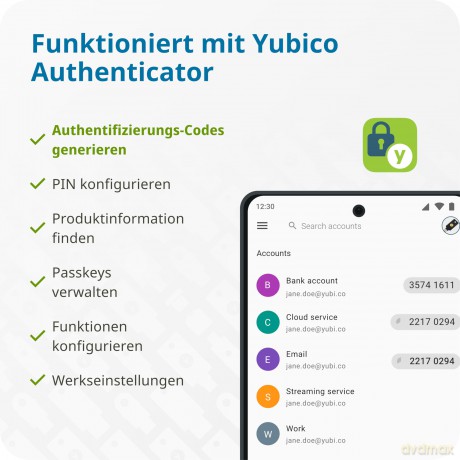 Yubico - YubiKey 5C NFC