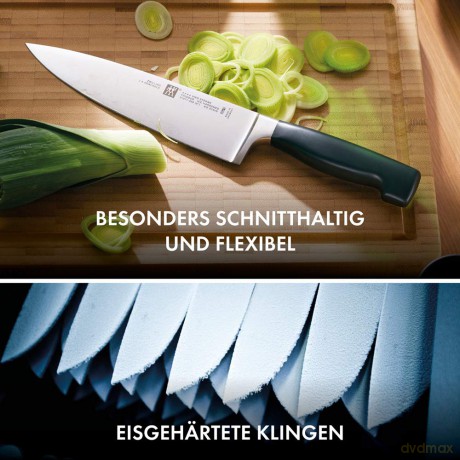 Zwilling - FOUR STAR, Knife block set with KiS technology 7-pcs - Black