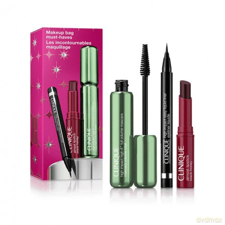 Clinique Set (High Impact High-Fi Full Volume Mascara 10 Ml + Almost Lipstick 1.2g + High Impact Easy Liquid Liner 0,34g