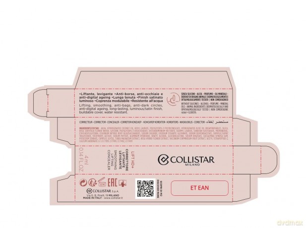 Collistar Lift Hd+ Concealer 5 - Sand 4ml