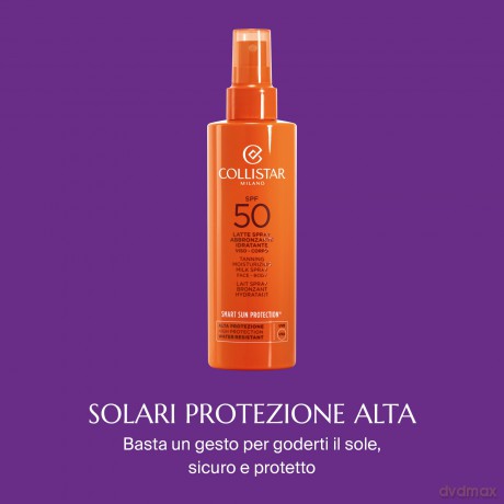Collistar Moisturizing Tanning Milk Spray Spf50 200 Ml