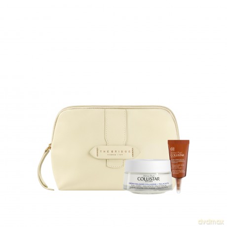Collistar Set (Ccolagene Cream Balm 50 Ml + Hyaluronic Acid Eye Contour Lifting 5ml+ Cosmetics Bag)