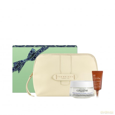 Collistar Set (Ccolagene Cream Balm 50 Ml + Hyaluronic Acid Eye Contour Lifting 5ml+ Cosmetics Bag)