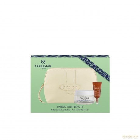 Collistar Set (Ccolagene Cream Balm 50 Ml + Hyaluronic Acid Eye Contour Lifting 5ml+ Cosmetics Bag)