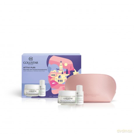 Collistar Set (Collagen Balm Cream + Salicylic Acid Lotion 15ml + Self Tanning Drops Sample + Cosmetics Bag)