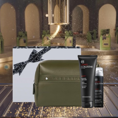 Collistar Set (Collistar Uomo Shower Gel 250ml + Mini Foam 75ml + Pouch)