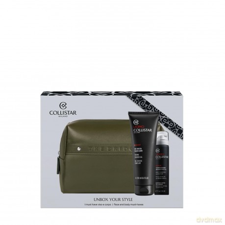 Collistar Set (Collistar Uomo Shower Gel 250ml + Mini Foam 75ml + Pouch)
