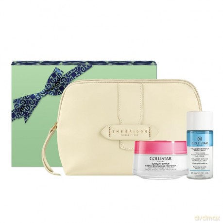 Collistar Set (Idroattiva Moisturizing Cream 50 Ml + Mini Biphase 35 Ml + Cosmetics Bag)