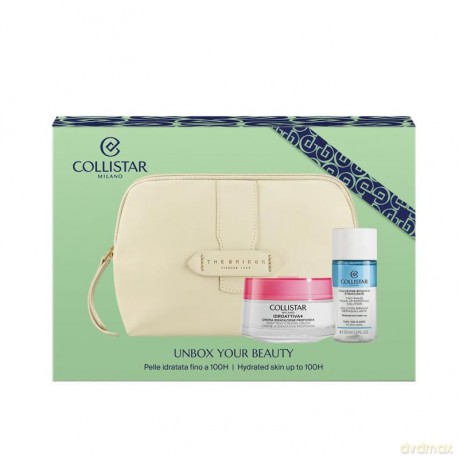Collistar Set (Idroattiva Moisturizing Cream 50 Ml + Mini Biphase 35 Ml + Cosmetics Bag)
