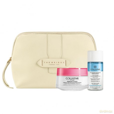 Collistar Set (Idroattiva Moisturizing Cream 50 Ml + Mini Biphase 35 Ml + Cosmetics Bag)