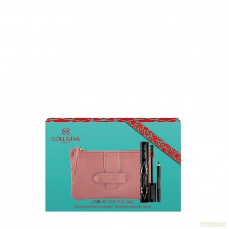 Collistar Set (Impeccable Mascara 14ml + Mini Eye Pencil 0,8g + Cosmetics Bag)