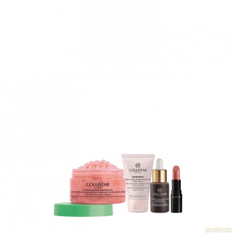 Collistar Set (Mini Lipstic 102+Magic Drops 10 Ml+Regenera Cream 15ml+ Firming Body Scrub 70g)