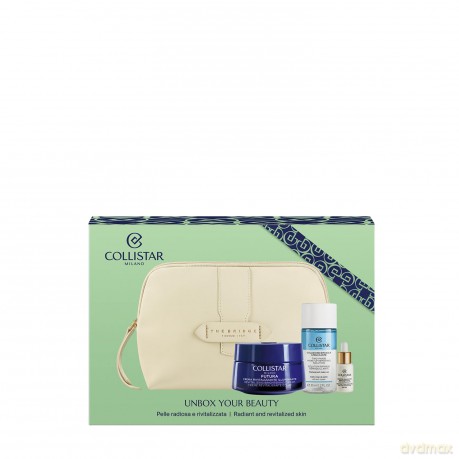 Collistar Set (Revitalising Daily Cream 50 Ml + Mini Biphasic 35 Ml + 5 Ml Drops+Cosmetic Bag)