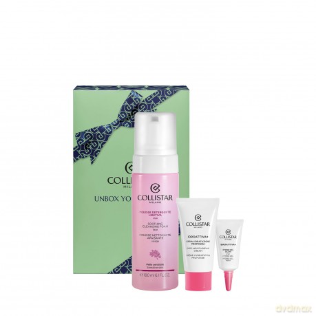 Collistar Set (Soothing Cleansing Face Mousse 180ml + Deeply Moisturizing Cream 25ml + Eye Hydro-Gel 5ml)