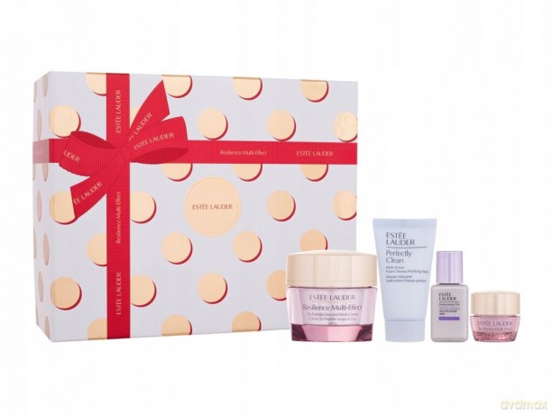 Estee Lauder Set (Resilience Multi Effect Cream Sp15 50ml + Perfectionist Pro Serum 15ml + Perfectly Clean Foam Cleanser/Mask 30ml + Eye Cream 5ml)