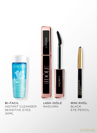Lancome Set (Lash Idole Mascara 01 + Bifacil Eye 30ml + Khol Eye Pen Mini 027 Noir)