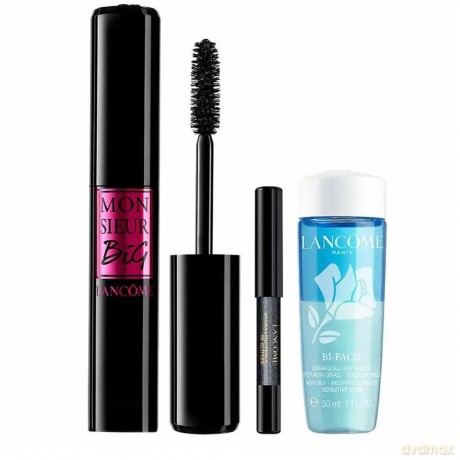 Lancome Set (Monsieur Big Mascara 01 + Bifacil Eye 30ml + Khol Eye Pen Mini 027 Noir)
