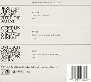 J.S. Bach: Cantatas 3 [CD]
