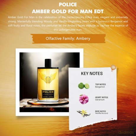 Police Amber Gold Man EDT 100ml