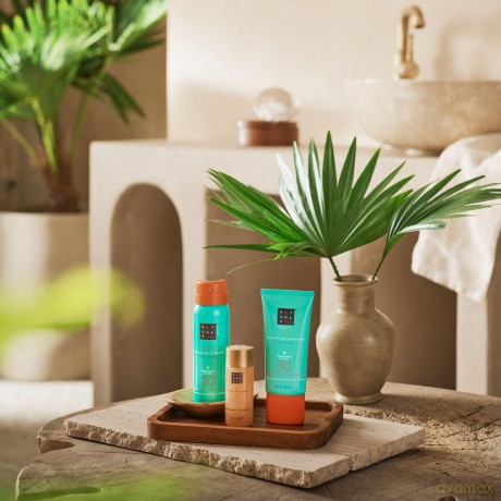 Rituals Set (Karma Sun Protection Milky Spray 50ml + Shimmering Body Oil 30ml + Sun Protection Face Cream 50ml)