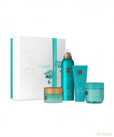 Rituals Set (The Ritual Of Karma Shower Foam 200ml + Body Cream 100ml + Body Mask 125ml + Salt Body Scrub 125g)