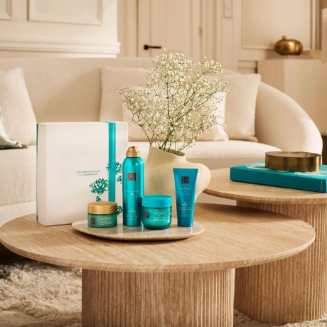 Rituals Set (The Ritual Of Karma Shower Foam 200ml + Body Cream 100ml + Body Mask 125ml + Salt Body Scrub 125g)
